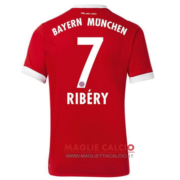 nuova maglietta bayern munich 2017-2018 ribery 7 prima